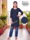 Chicken Girl By Sangeet Kids Rayon Chikan Schiffli Kurti 